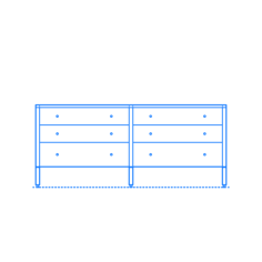 Furniture Dressers Chests Morrison Wide Dresser Sticker Outline Svg File, Free Vectors File